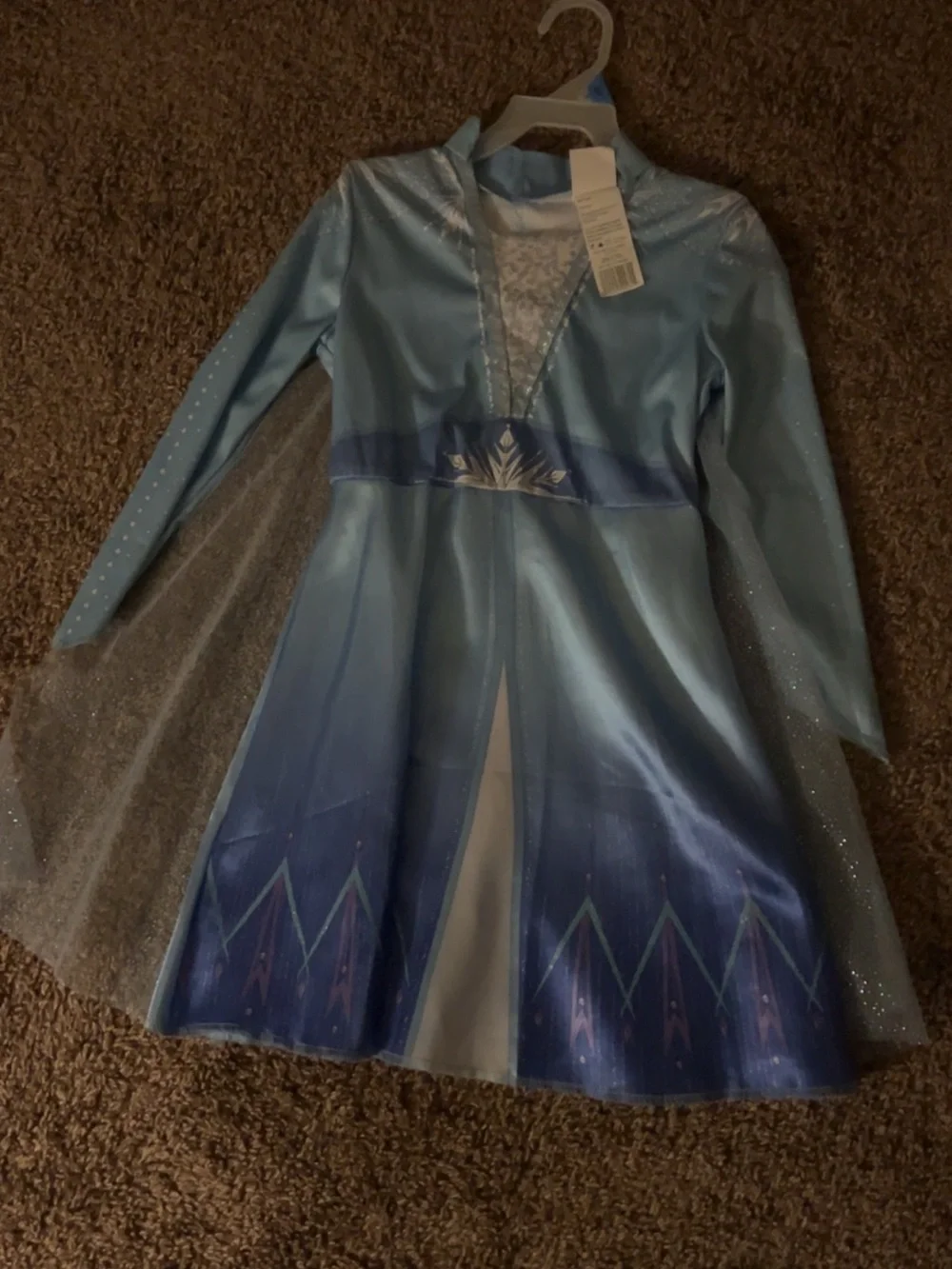Blue Sparkle Princess Dress-Up Costume for Kids